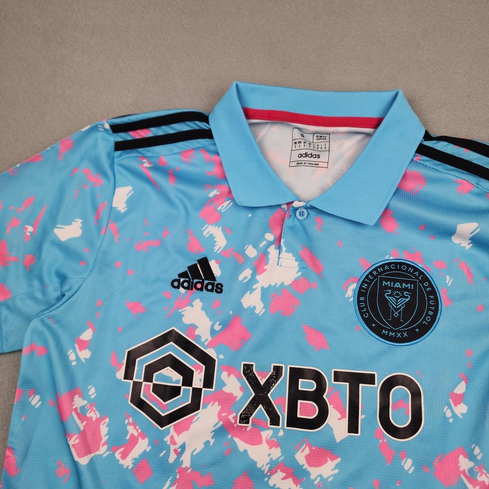 Inter Miami CF Jersey Mens Small Blue MLS Soccer Adidas Messi 10 AEROREADY